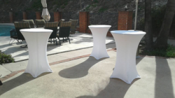 spandex cocktail table cover rentals los angeles 1 1684099697 30" Round Cocktail Table, 30"High