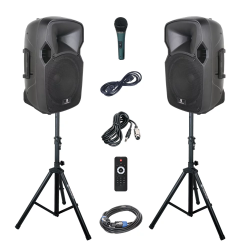 Portable 12-Inch 1000 Watt 2-Way Powered Dj/PA Speaker Syste