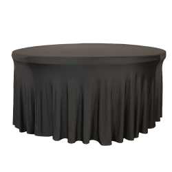 5ft round spandex wavy black 1688793379 5 ft Black Stretch Spandex Table Covers