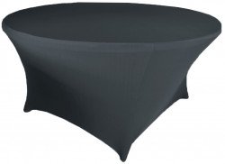 5ft Black Round Spandex Table Covers