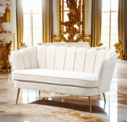 White Love seat